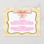 Cartes de direction de cabot rose (Devant)