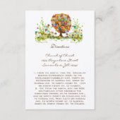 Cartes de direction du Mariage de l'arbre à fleurs (Devant)