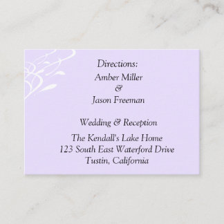 Cartes De Direction Lavendar Légères Et Inrespirab