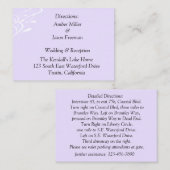 Cartes De Direction Lavendar Légères Et Inrespirab (Devant / Derrière)