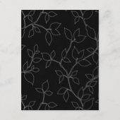 Cartes de direction Mariage Halloween Chat & Owl (Dos)