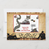 Cartes de direction pour mariage gay cowboy (Dos)