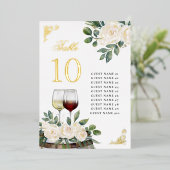 Cartes de disposition de table de mariage de vigno (Debout devant)
