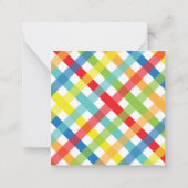 Cartes de don incluses Criss Cross primaires (Dos)