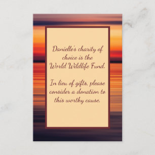 Cartes de don pour petit boîtier de coucher de sol
