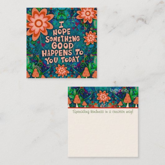 Cartes de douceur pour bon devis de champignons (Devant / Derrière)