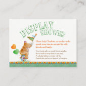 Cartes de douche à baby shower éléphant et rhino (Dos)