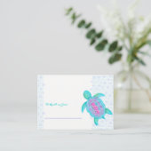 Cartes de douche à écran de tortue baby shower (Debout devant)