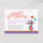 Cartes de douche d'affichage gris de rhinocéros d' (Dos)