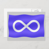 Cartes de drapeau des Métis Cartes d'art des Premi (Devant / Derrière)