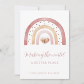 Cartes de Faire-part Boho Rainbow Newborn (Devant)