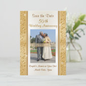 Cartes de faire-part de 50e anniversaire de mariag (Debout devant)
