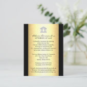 Cartes de faire-part de cabinet juridique (Debout devant)