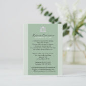 Cartes de faire-part de cabinet juridique (Debout devant)