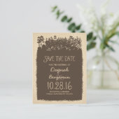 cartes de faire-part de date de mariage avec des a (Debout devant)