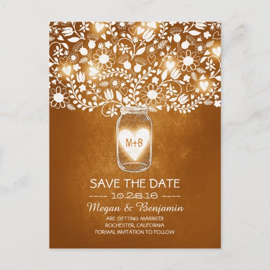 Cartes de faire-part de date de mariage avec fleur (Devant)