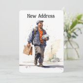 Cartes de Faire-part de déménagement (Debout devant)
