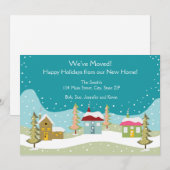 Cartes de Faire-part de déménagement de vacances (Devant / Derrière)