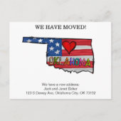 Cartes de Faire-part de déplacement de l'État d'Ok (Devant)