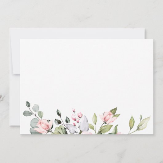 Cartes de Faire-part de déplacement Eucalyptus Aqu (Dos)