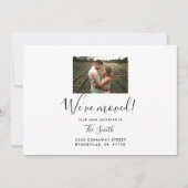 Cartes de Faire-part de déplacement photo personna (Devant)