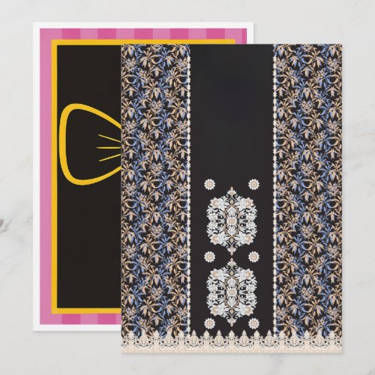 Cartes de Faire-part de diplôme, de naissance et d (Devant / Derrière)