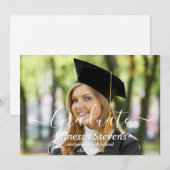 Cartes de faire-part de graduation de collage phot (Devant / Derrière)
