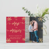 Cartes de Faire-part de grossesse de Noël (Debout devant)