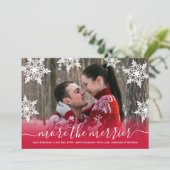 Cartes de Faire-part de grossesse de Noël (Debout devant)