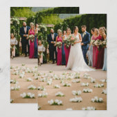 cartes de faire-part de mariage (Devant / Derrière)