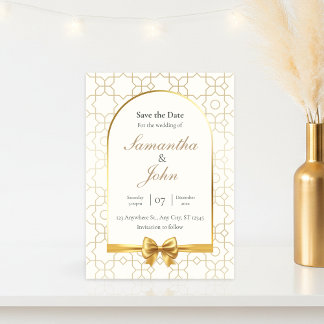 Cartes de Faire-Part de Mariage à Arch Géométrique