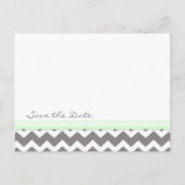 Cartes de faire-part de mariage à motif chevron gr (Dos)