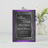 Cartes de faire-part de mariage à thème gothique a (Debout devant)