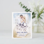 Cartes de faire-part de mariage aux aquarelles nau (Debout devant)