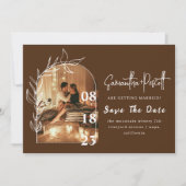 Cartes de Faire-Part de Mariage avec Arche Verte R (Devant)