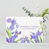 Cartes de Faire-Part de Mariage avec Iris (Debout devant)