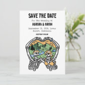 cartes de faire-part de mariage camping (Debout devant)