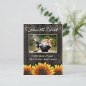 Cartes de Faire-Part de Mariage Country Wood Rusti (Debout devant)