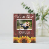 Cartes de Faire-Part de Mariage Country Wood Rusti (Debout devant)