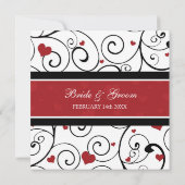 Cartes de Faire-part de mariage de la Saint-Valent (Dos)