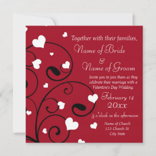 Cartes de Faire-part de mariage de la Saint-Valent