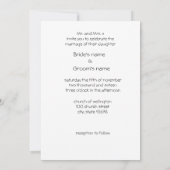 cartes de faire-part de mariage d'oiseaux lointain (Dos)