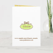 Cartes de Faire-part de mariage en fleurs (Dos)