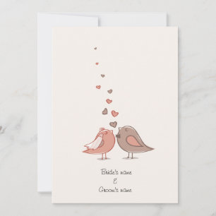 cartes de faire-part de mariage inséparables migno
