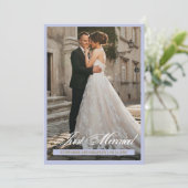 Cartes de Faire-part de Mariage photo juste marié (Debout devant)