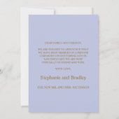 Cartes de Faire-part de Mariage photo juste marié (Dos)