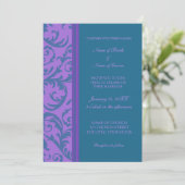 Cartes de Faire-part de mariage photo Turquoises d (Debout devant)