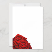 Cartes de faire-part de mariage Red Roses (Recto)