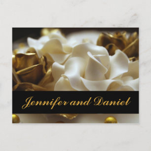 Cartes de Faire-part de mariage Rose Gold et Cream