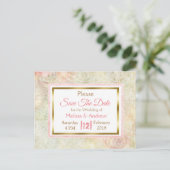Cartes de faire-part de mariage Rose Pastel pour a (Debout devant)